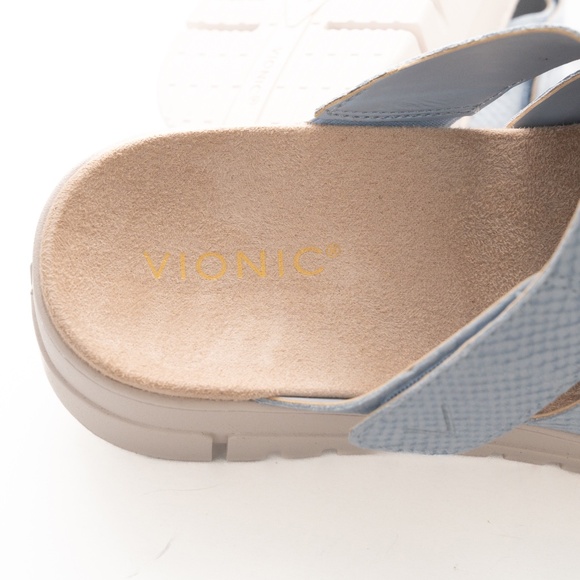Vionic Uptown Sunset Wedge Sandal - Blue Size 9.5 - Picture 11 of 12